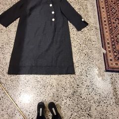 Grey wool vintage style dress from Blind