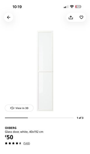 Ikea Glass Doors each 25 Euro