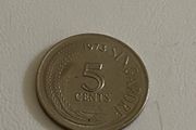 1973 Singaporean 5 cents