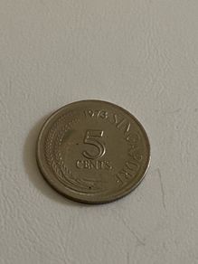 1973 Singaporean 5 cents