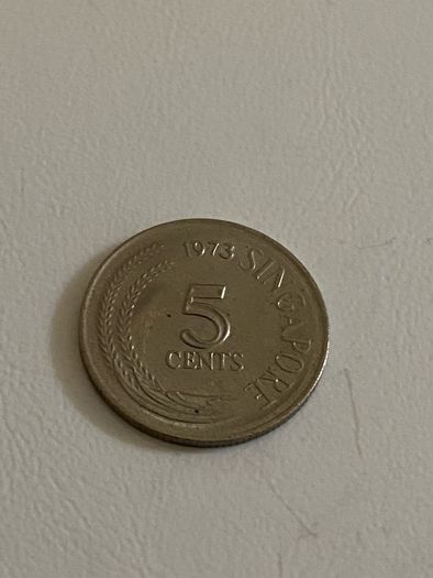 1973 Singaporean 5 cents