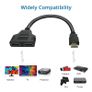 HDMI 4K@60Hz (Male) to 2xHDMI (Female) Splitter Extension Gold Plated Cable Adapter (Brand New/Warranty) Image 9