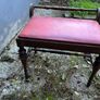 Vintage Wooden Piano / Dressing Stool Image 2
