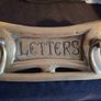 Antique Reclaimed Brass Letterbox with Door Knocker Image 7