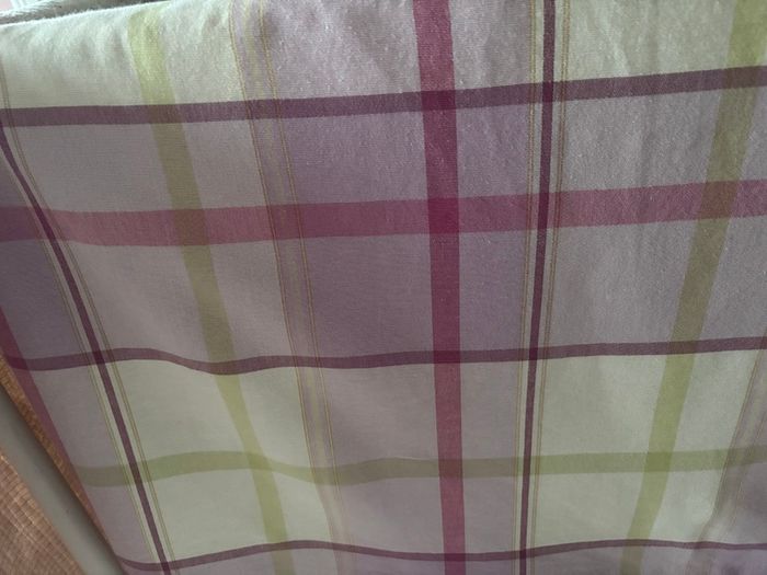 Laura Ashley checked cream pink purple and green Curtains