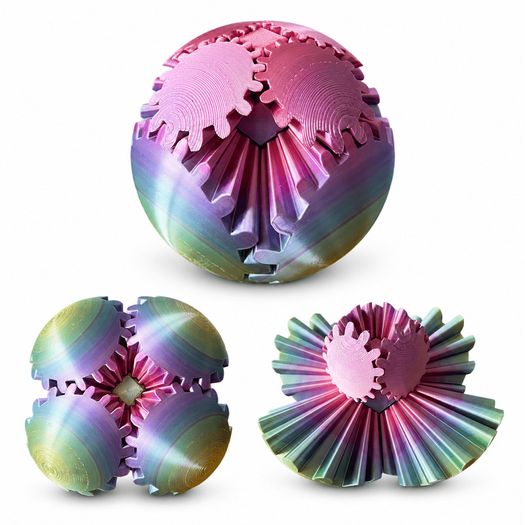 Gear Ball Fidget Toy - 3D - 4 Colors