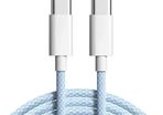 Super Fast Charger Cable For Apple iPhone 15 Plus Pro Type C to Type C Braided