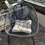 Pair of woven garden chairs Image 6
