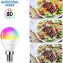 Smart Bulb E14 Alexa Light Bulbs,RGB Colour Changing Bulbs,Smart Life App Control,Bluetooth & WiFi Bulb,470LM, 5W Replace 40 Watt,Works with Alexa & Google Assistant (2 Pack) Image 2