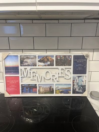 New Sealed Memories Collage Photo Frame  Holds 10 Photos