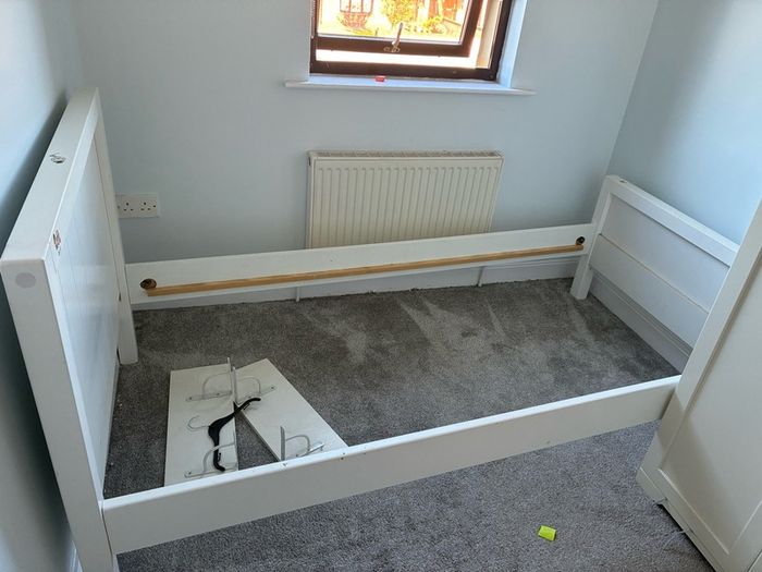 Wardrobe, Drawers and Bed