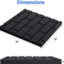 FREE SHIPPING Sound Proofing Panels, Brick Shaped Soundproofing Foam Panels, 12 Pack Acoustic Wall Panels for Room, Podcast, Recording, Studio Treatment 12 inch  X 12 inch X 1 inch Image 4