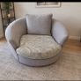 harvey norman grey L shaped corner sofa Image 3