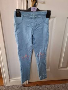 Girl's unicorn jeggings age 7-8years