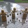 3 brass figures with water buckets, D18 post 7e Image 4