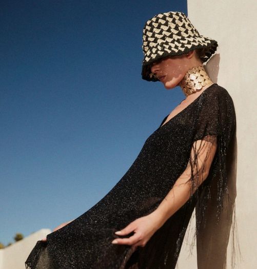 Zara Crochet-effect Bucket Hat