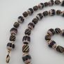 Vintage Venetian Style Strip & Trade Glass Bead Necklace Image 6
