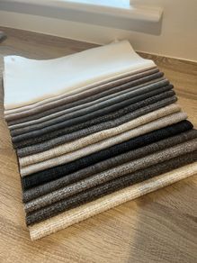 fabric scraps from books