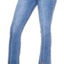 BOOTCUT HIGHWAIST JEANS WITH SLIT size xs s s to small m   for taller girl Image 4