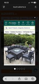 Fire pit table and chairs set
