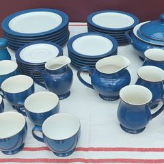 Denby Boston Blue 47 Piece Dinner Service