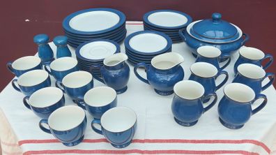 Denby Boston Blue 47 Piece Dinner Service