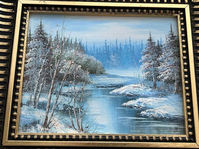 Original Scandinavian Oil Painting