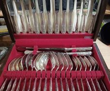 vintage newbridge silver cutlery set