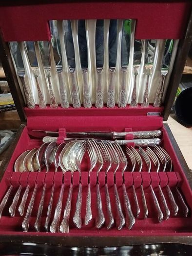 vintage newbridge silver cutlery set