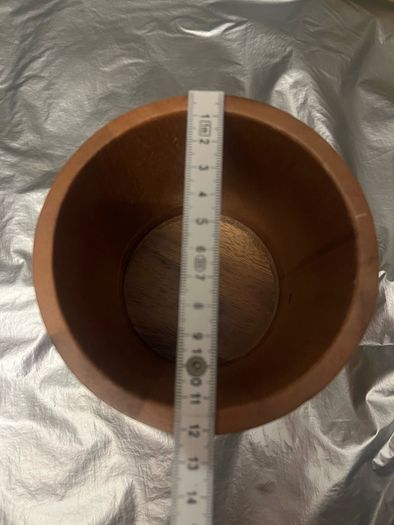mortar and pestle acacia wooden hand made