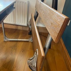 Solid oak school desk