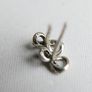 Pandora 925 Sterling Silver Sparkling Infinity Stud Earrings Image 7