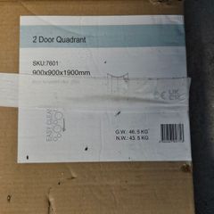 900x900 quadrant shower door