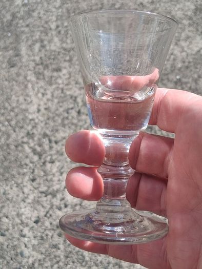 A Set of Cumbria Ware Hand Blown Toasting Glasses