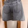 Paperbag waist belted denim skirt size 12 Image 2