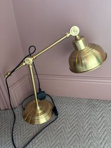 Brass desk lamp