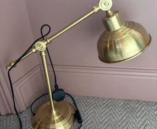 Brass desk lamp