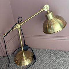 Brass desk lamp