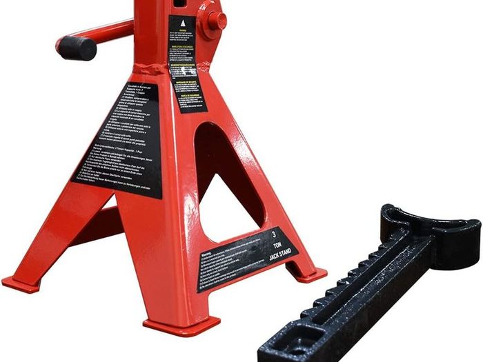 Steel Jack Stands, 3 Ton Capacity - 1 Pair