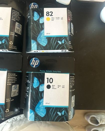 HP Genuine Printer Ink Cartridges HP 10 and HP 82 (Black, Cyan, Magenta, Yellow)