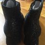 Girls Black Sparkle Boots Image 3