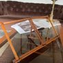 Rare ca 1880 Antique Portable Folding Book Rest Music Stand Campaign Desk Top Wooden Image 2