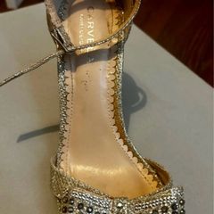 Silver/champagne Carvela Liana Heels size  3 Uk