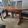 Mid century teak dining table and chairs Image 2