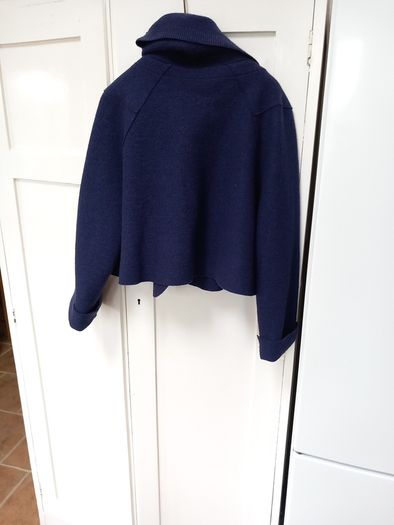 Oska Aubergine Cropped Wool Jacket Size 12(1)