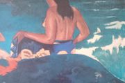 Paul Gaugin..."By The Sea". Vintage Print.1960s.