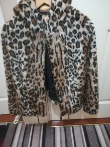 M&S Leaopard hoded Jacket