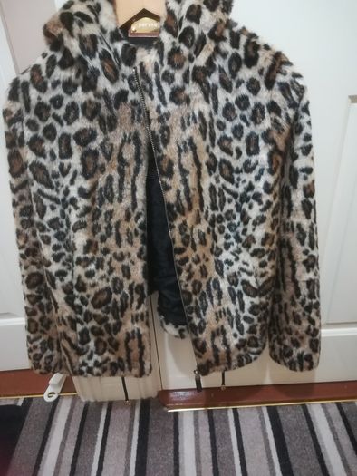 M&S Leaopard hoded Jacket