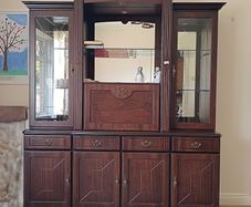 Traditional Rossmore Two-Piece Breakfront Secretary Display Cabinet