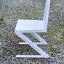 Minimalist Brutalist Metal "Shadow Chair"  Unique Artist One-Off Image 6